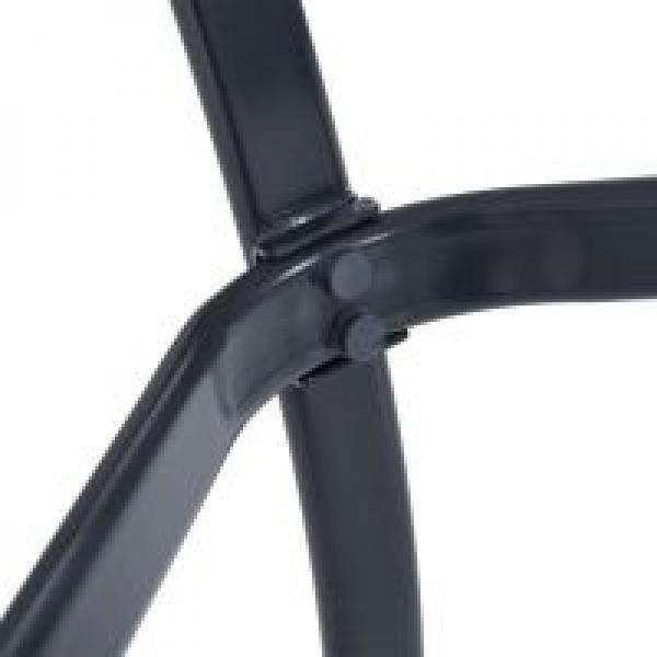 Gartentisch Bistrotisch Hartglas Metall 68,5x68,5cm Schwarz