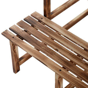 Pflanzentreppe Blumenregal Tannenholz 3 Stufen L80 x W80 x H80cm