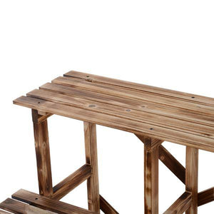 Pflanzentreppe Blumenregal Tannenholz 3 Stufen L80 x W80 x H80cm