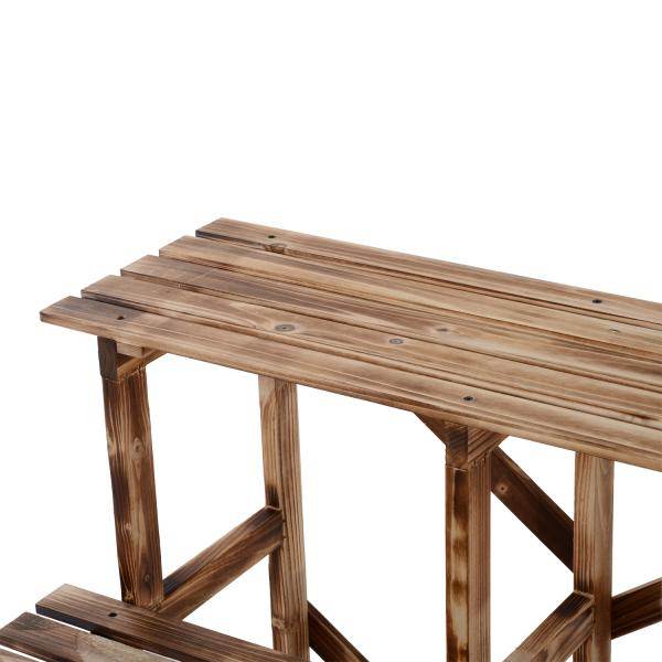 Pflanzentreppe Blumenregal Tannenholz 3 Stufen L80 x W80 x H80cm
