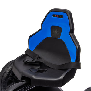 Gokart Kinderfahrzeug verstellbarer Sitz Handbremse 3-8 Jahre Blau