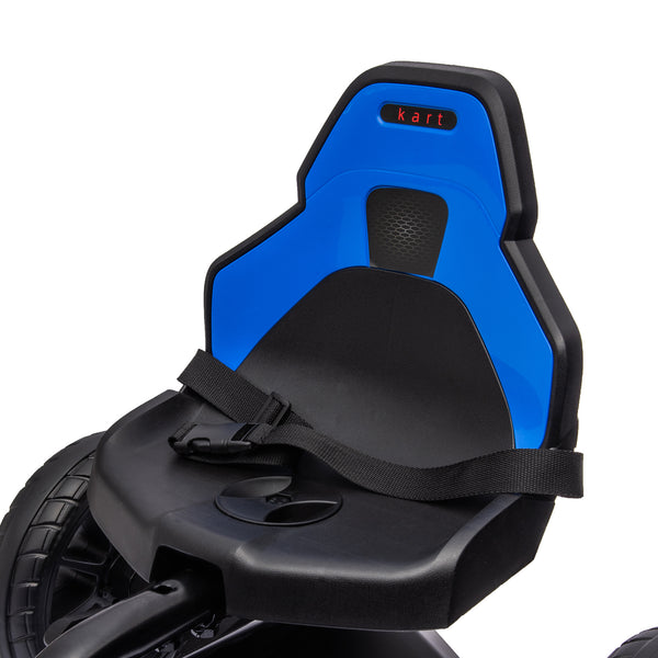 Gokart Kinderfahrzeug verstellbarer Sitz Handbremse 3-8 Jahre Blau
