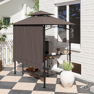 Grillpavillon wasserabweisend flammhemmend mit Doppeldach
