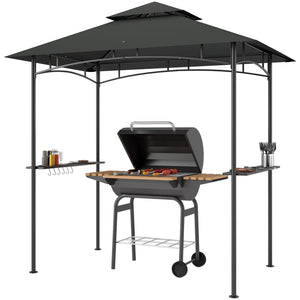 Grillpavillon wasserabweisend flammhemmend mit LED für Garten