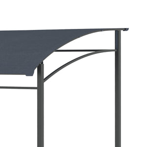 Grillpavillon Grillüberdachung wetterfest mit Haken für Garten grau