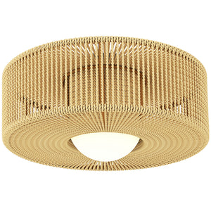 Deckenleuchte Hängelampe Boho rund mit Hanfseil LED geeignet