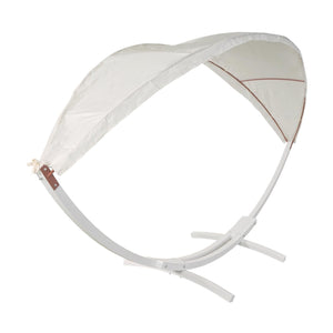 Hängematte mit Gestell FSC-zertifiziert 420cm weiss, grau