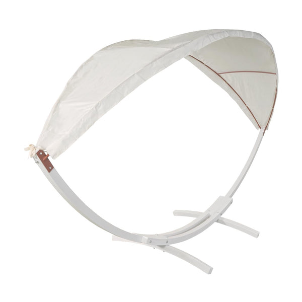 Hängematte mit Gestell FSC-zertifiziert 420cm weiss, grau