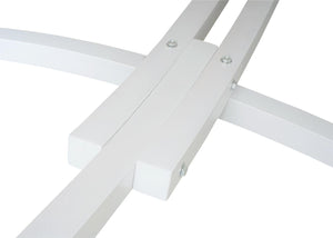 Hängematte mit Gestell FSC-zertifiziert 420cm weiss, grau
