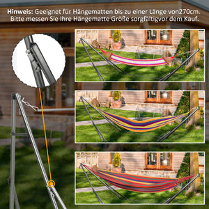 Hängemattenständer Wäscheständer 2-in-1 wetterbeständig