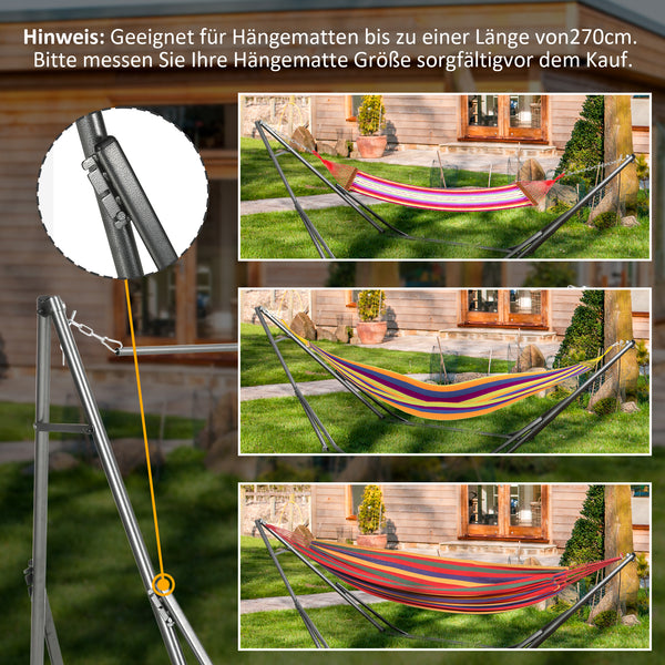 Hängemattenständer Wäscheständer 2-in-1 wetterbeständig