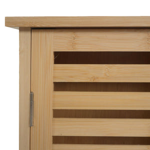 Hängeschrank Badschrank Badezimmerschrank Bambus 60x50x19cm