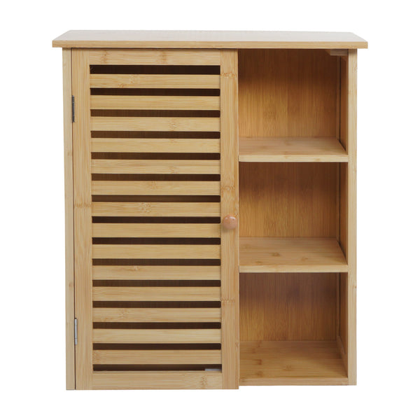 Hängeschrank Badschrank Badezimmerschrank Bambus 60x50x19cm