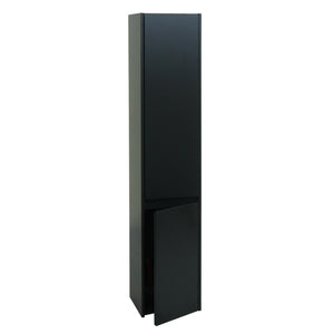 Hängeschrank Badschrank Highboard 2 Türen 3 Fächer 160x33cm schwarz