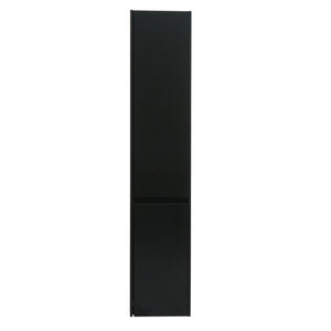 Hängeschrank Badschrank Highboard 2 Türen 3 Fächer 160x33cm schwarz