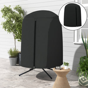 Hängesessel-Abdeckung wasserdicht mit UV-Schutz Ø128x190cm Schwarz