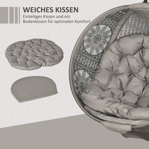Hängesessel klappbar mit Sitzkissen 120kg Sand