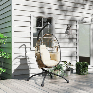 Hängesessel Outdoor faltbar mit Ständer und Kissen