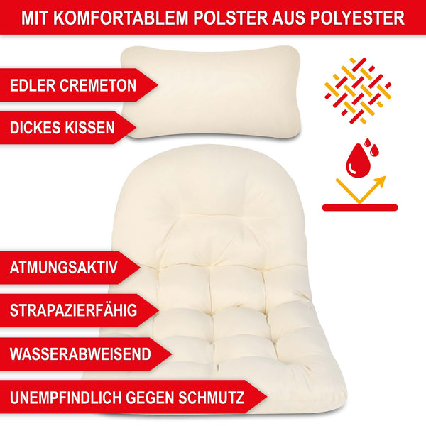 Hängesessel Rattan-Optik drehbar wetterfest & klappbar
