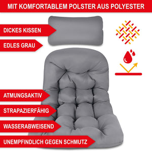 Hängesessel Rattan-Optik drehbar wetterfest & klappbar