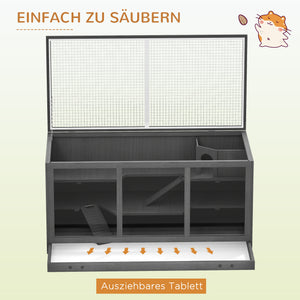 Hamsterkäfig abschliessbar pflegeleicht für Kleintiere aus Holz