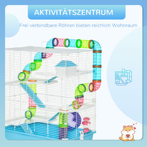 Hamsterkäfig mehrstöckig mit Zubehör für Hamster und Mäuse