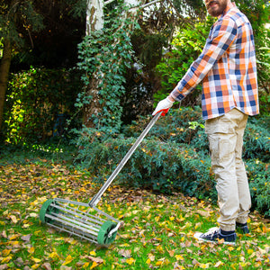 Handvertikutierer Rasenlüfter mit Stachelwalze für Gartenpflege