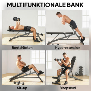 Hantelbank verstellbar für Fitness Krafttraining zuhause