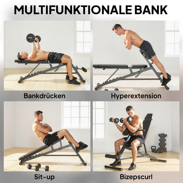 Hantelbank verstellbar für Fitness Krafttraining zuhause