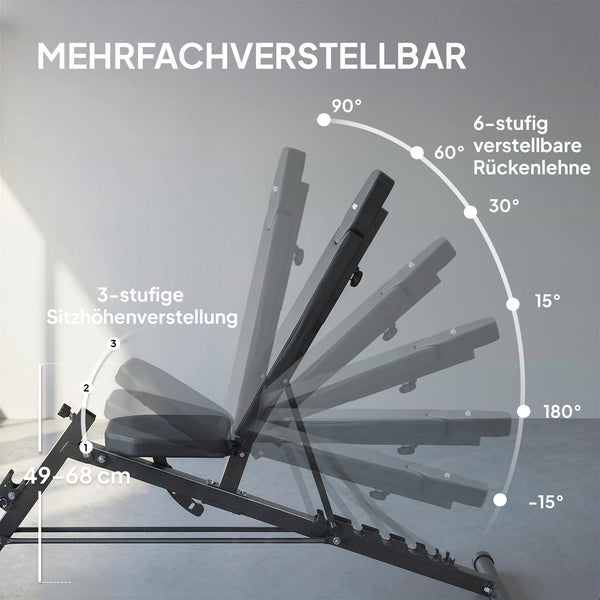 Hantelbank verstellbar für Fitness Krafttraining zuhause