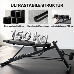Hantelbank verstellbar für Fitness Krafttraining zuhause