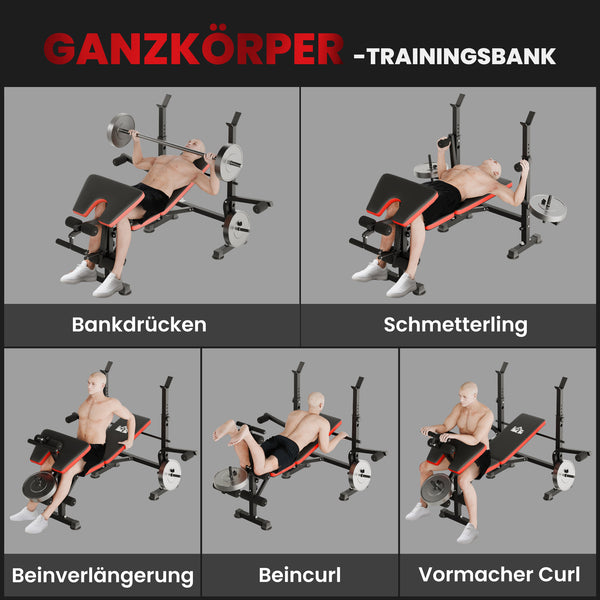 Hantelbank verstellbar für vielseitiges Krafttraining zuhause