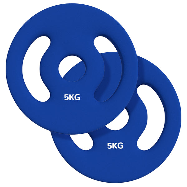 Hantelgewichte 2er-Set 2x5kg Ø30mm Blau
