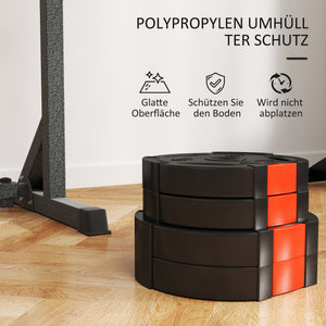 Hantelgewichte 4er-Set 2x5/75kg Ø 30mm Schwarz