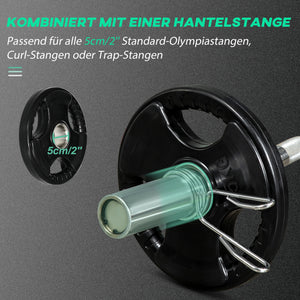 Hantelscheiben 2x5kg gummiert Tri-Grip für Training