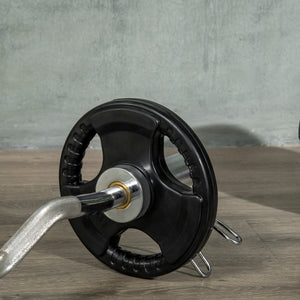 Hantelscheiben 2x5kg gummiert Tri-Grip für Training