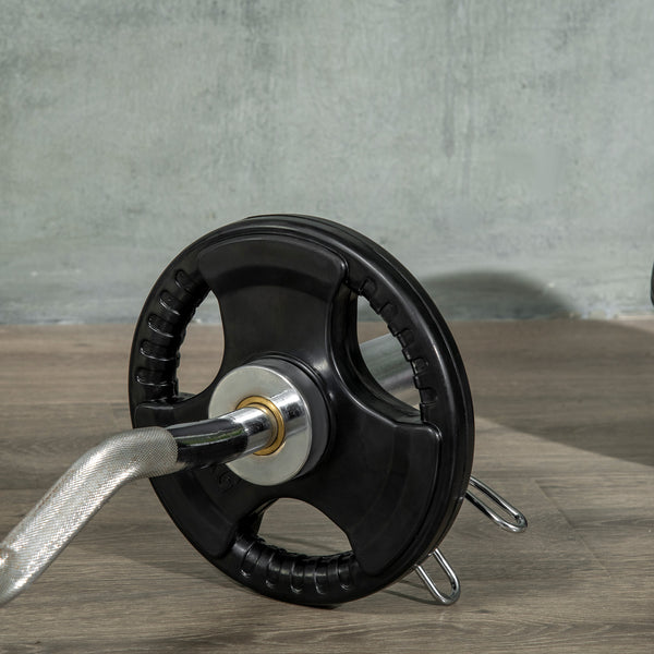 Hantelscheiben 2x5kg gummiert Tri-Grip für Training