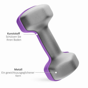 Hantelset mit Aufbewahrung für Fitness Training verschiedene Gewichte