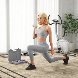 Hantelset Hexagon mit Koffer für Krafttraining 0,5-10kg Gusseisen