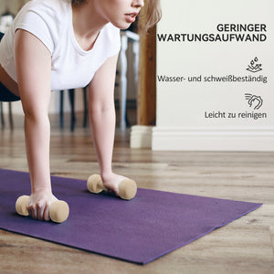 Hantelset Hexagon mit Koffer für Krafttraining 0,5-10kg Gusseisen
