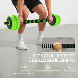 Hantel Set Kurzhantel Langhantel Kettlebell verstellbar 20kg