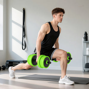Hantel Set Kurzhantel Langhantel Kettlebell verstellbar 20kg
