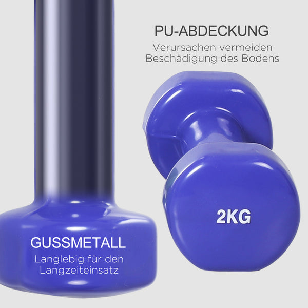 Hantelset mit Koffer 4 Paare tragbar vielseitig