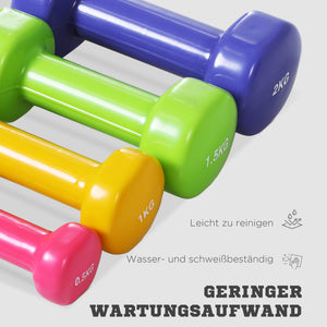 Hantelset mit Koffer 4 Paare tragbar vielseitig