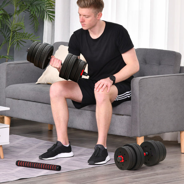 Hanteln Set Kurzhantel Langhantel verstellbar für Krafttraining 30kg
