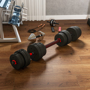 Hanteln Set Kurzhantel Langhantel verstellbar für Krafttraining 30kg
