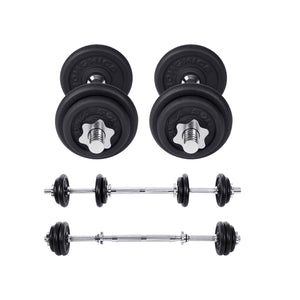 Hantelset Langhantel 2-in-1 2x10kg