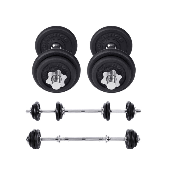 Hantelset Langhantel 2-in-1 2x10kg