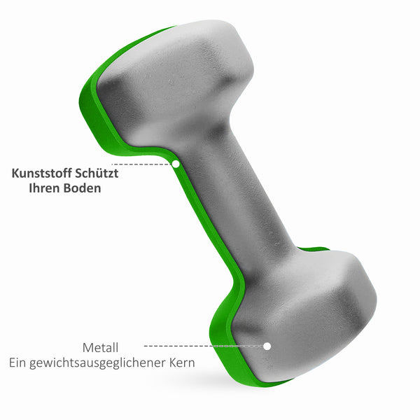 Hantelset mit Ständer 6 Kurzhanteln für Fitness 1-3kg