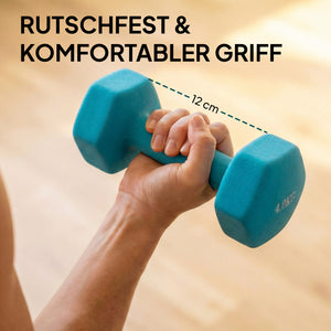 Hanteln Set Kurzhanteln mit Ständer rutschfest 1-4kg